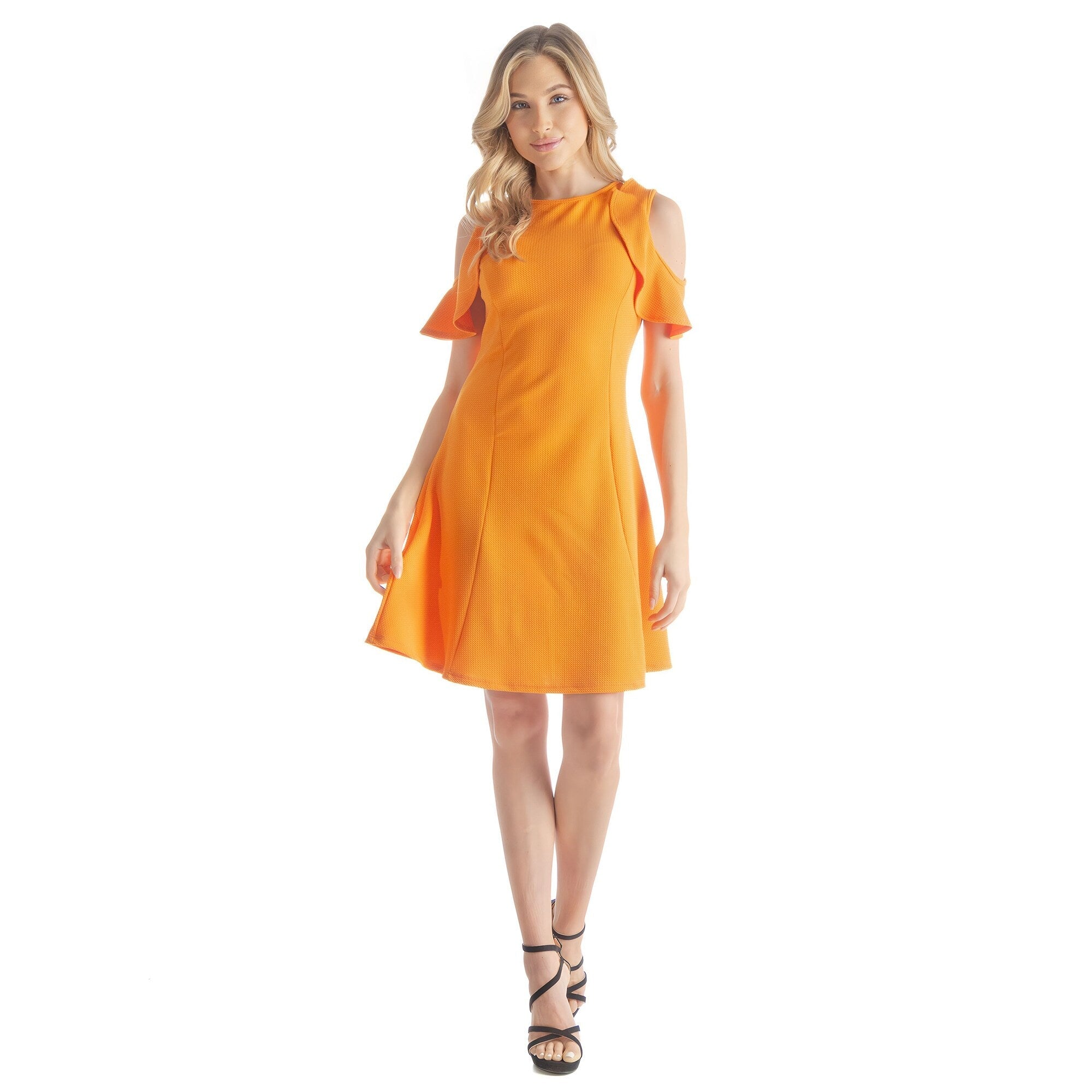 24seven-Comfort-Apparel-Ruffle-Cold-Shoulder-A-Line-Knee-Length-Dress_e391bd08-7de6-4672-9878-2f9e0b36a54d